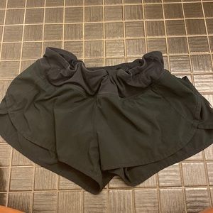 black lululemon speed up shorts